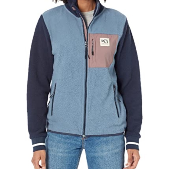 JLN Rothe Midlayer fleece jacket multi blue - Picture 1 of 10